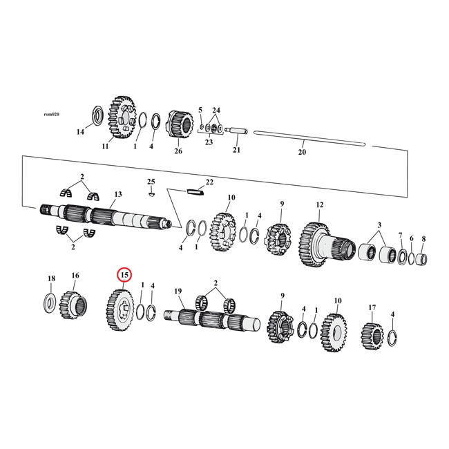 Andrews, 2.94 1st. gear close ratio set