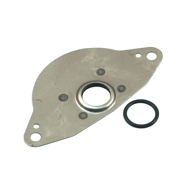 Oil deflector plate assembly, starter