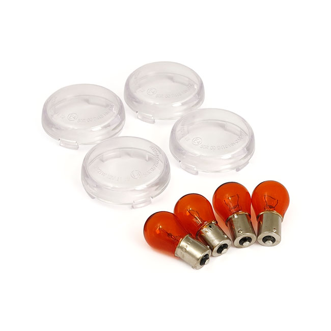 Bullet turn signal lens kit, clear