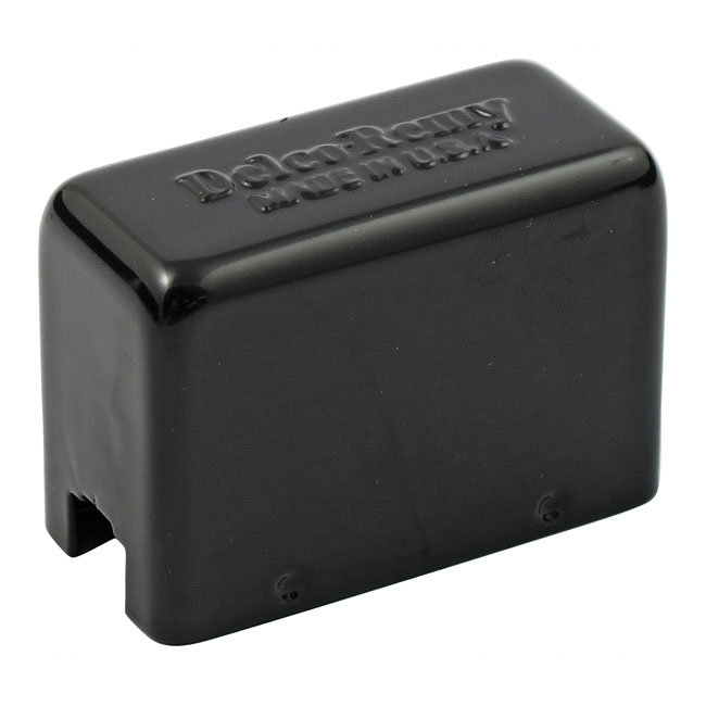 Delco-Remy regulator relay cover 3-post. Black