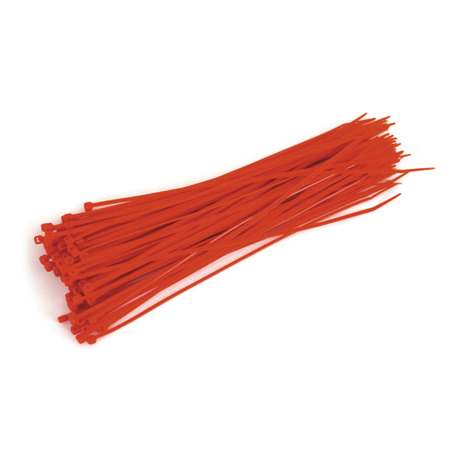 MCS, cable straps. 11.5" (29cm). Red