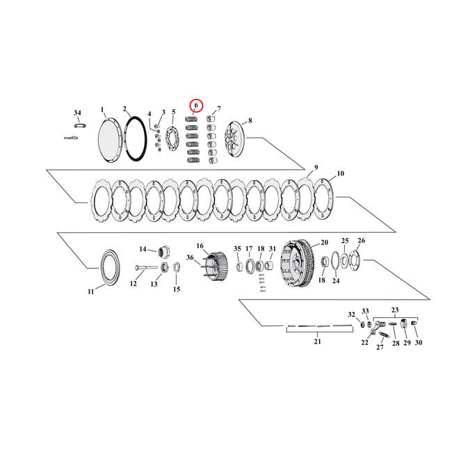 Barnett, clutch spring set. heavy Duty