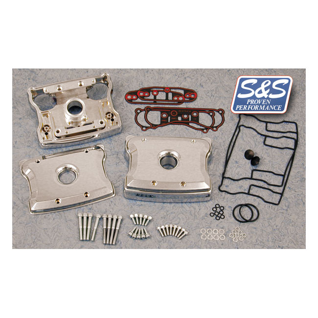 S&S, billet rocker cover kit. Chrome