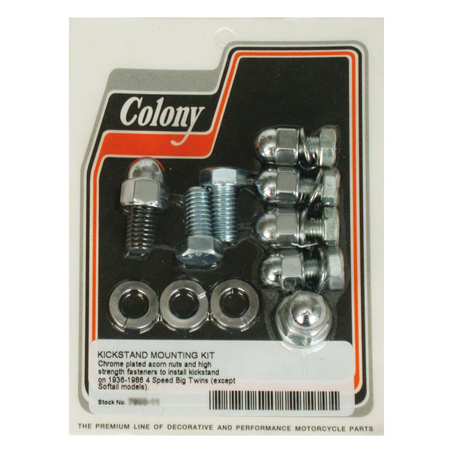 Colony, jiffy mount kit. Chrome acorn