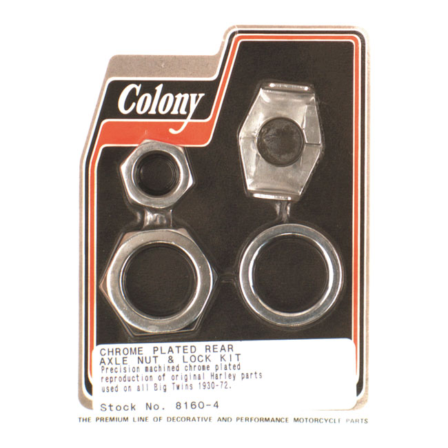 COLONY AXLE NUT AND LOCK KIT