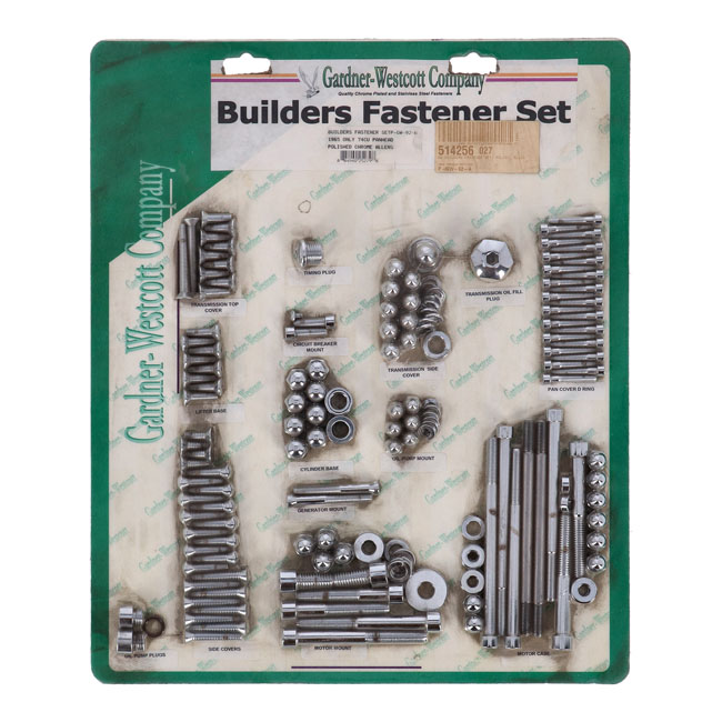 GW BUILDERS FASTENER SET, POLISH. ALLEN