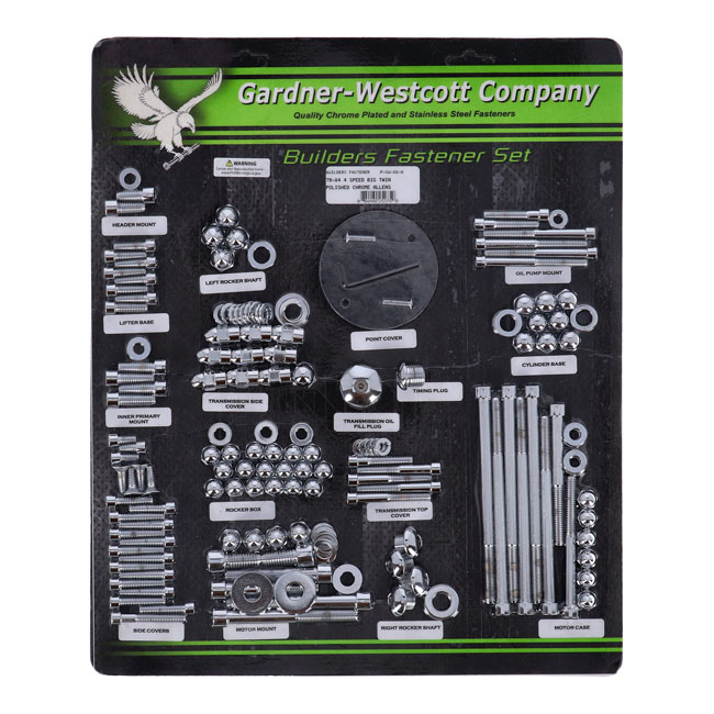 GW BUILDERS FASTENER SET, POLISH. ALLEN