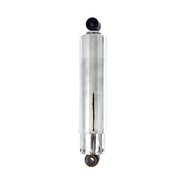 Shock absorbers 13-1/2", full cover. Chrome