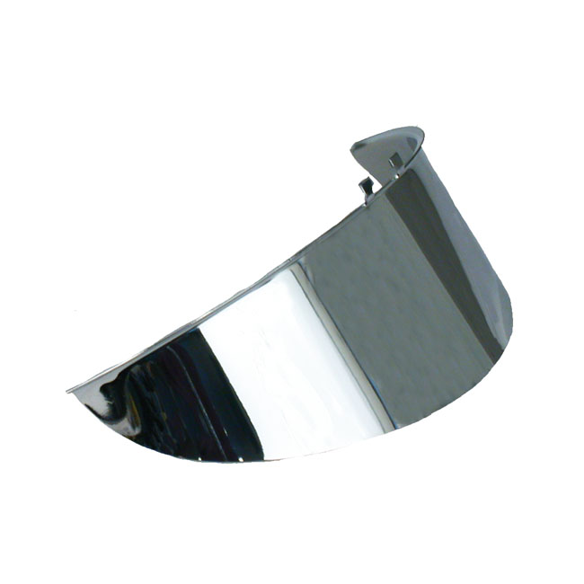 Smooth headlamp visor. 7". Chrome