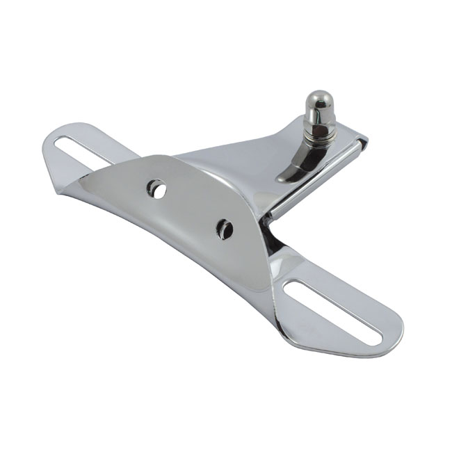 License plate bracket OEM style, 2-hole. Chrome