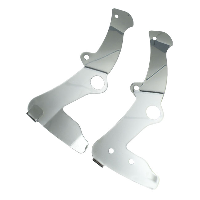 Softail, rear frame cover set. Chrome