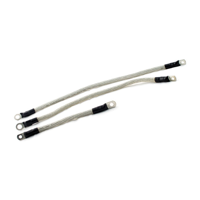 All Balls, battery cable kit. Clear. 10", 12"