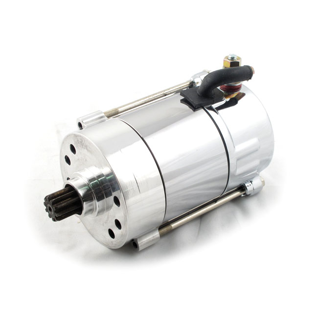 All Balls, Prestolite style starter motor. 1.4kW. Chrome