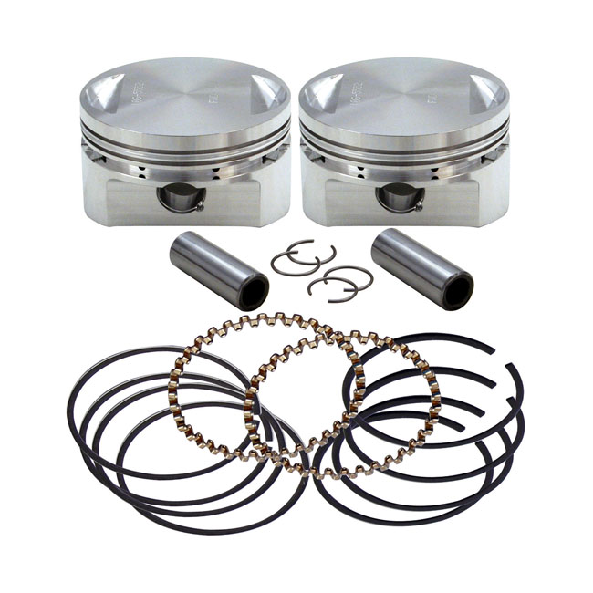 S&S, Evo stroker piston set (OEM heads). +.020"