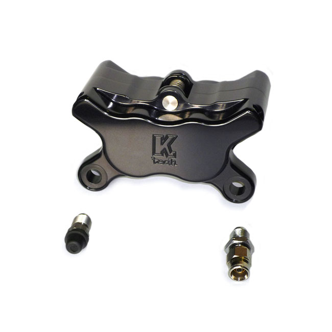 K-Tech 4-piston brake caliper. Black