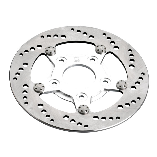 K-Tech front right brake rotor 8.5" stainless,polish center