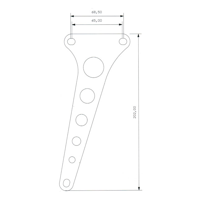 K-TECH ANCHOR BRACKET FOR SHOWA FRONTEND