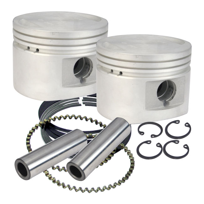 S&S, 3-1/2" replacement cast piston kit. Std