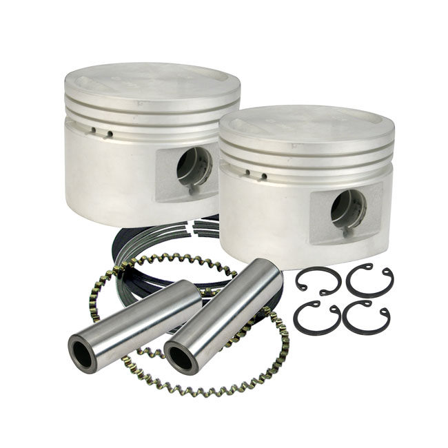 S&S, 3-1/2" replacement cast piston kit. +.010"