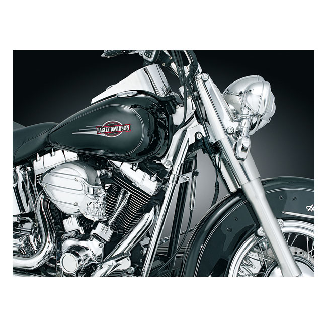 Kuryakyn, Softail downtube covers. Chrome