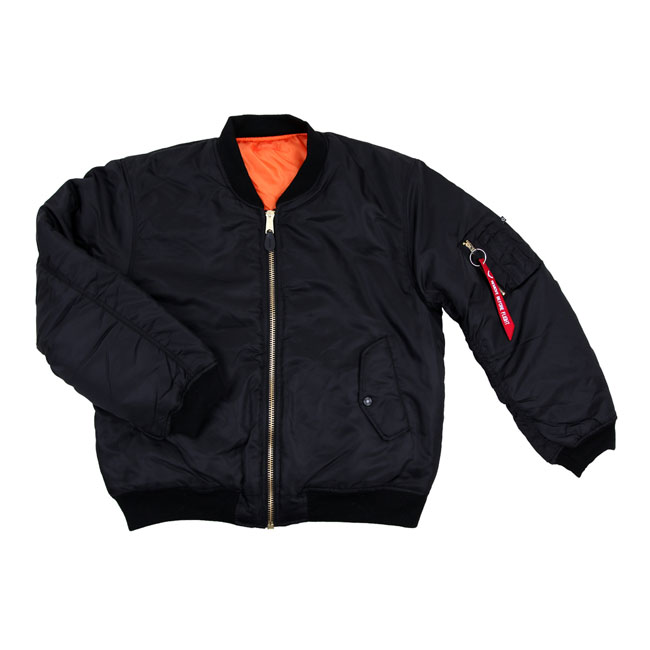 MA-1 BOMBER FLIGHT JACKET BLACK Size S