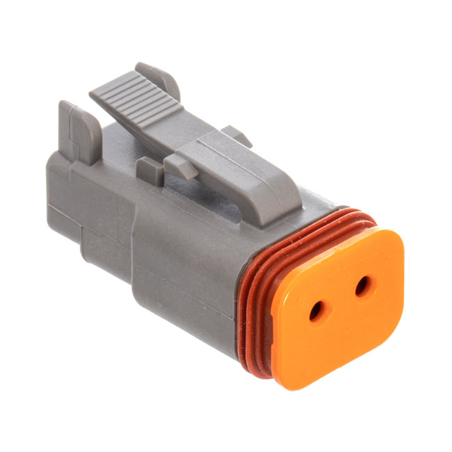 NAMZ, Deutsch DT connectors. Gray, plug housing, 2-pins