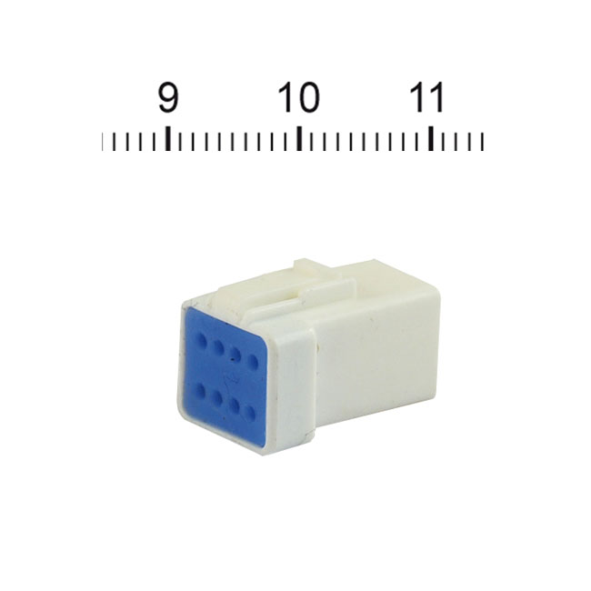 NAMZ, JST Mini connector. White, receptacle, 8-pin