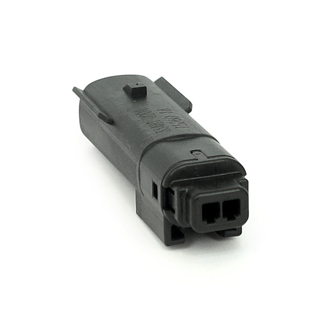 NAMZ, Molex MX-150 connector. Black, receptacle, 2-pin