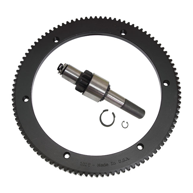 STARTER RING GEAR & JACKSHAFT KIT, 102T