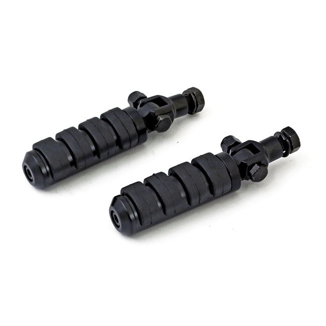 Comfort stud mount foot peg kit. Black