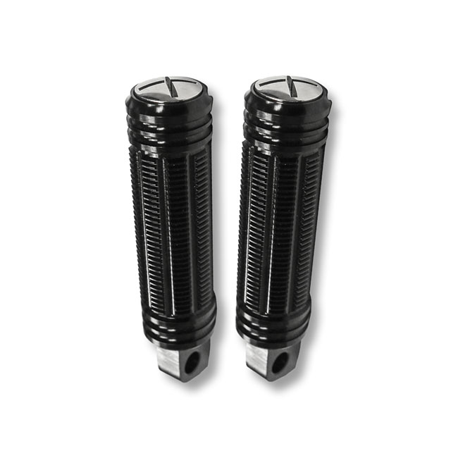 Burly, Stash foot pegs. Black anodized