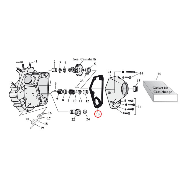 Cometic, cam cover gaskets. Fiber