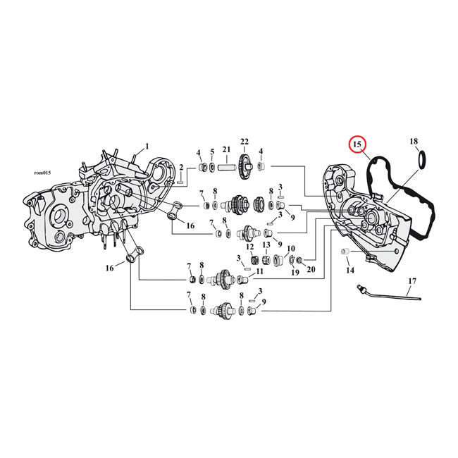 Cometic, gasket cam cover. .060" AFM