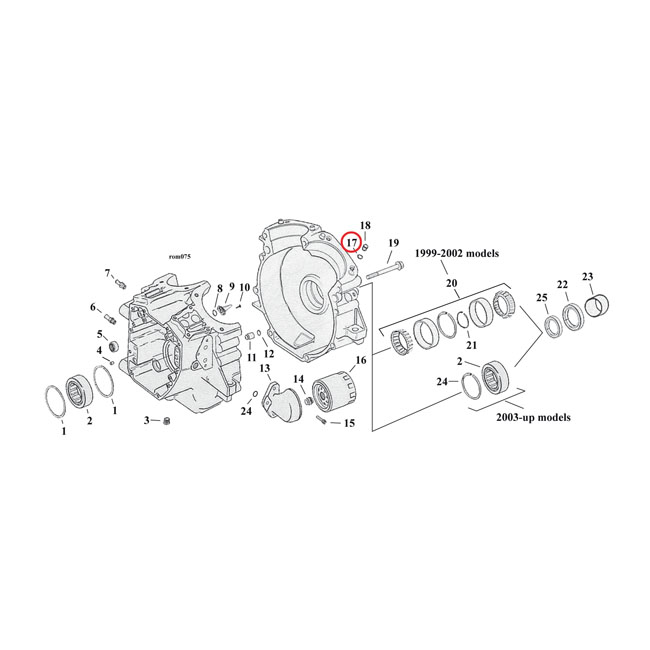 Cometic, o-ring cylinder head & base stud. Viton