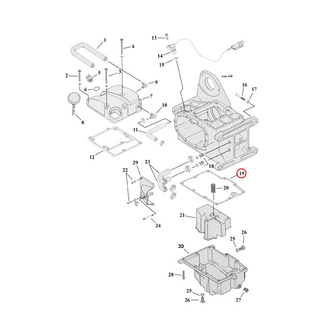 Cometic, gasket transmission oil pan. Paper