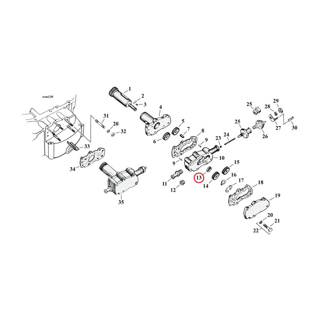 Cometic, oil seal oil pump drive shaft