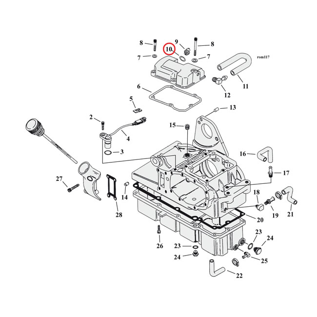 Cometic, seal washer neutral switch. Nylon