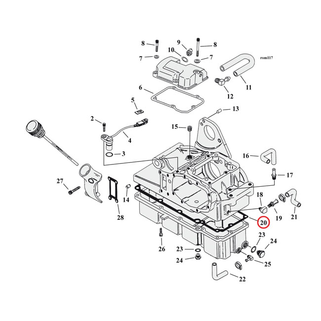 Cometic, gasket transmission oil pan. .031" fiber