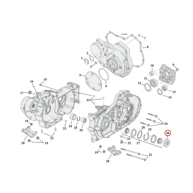 Cometic, sprocket shaft oil seal. Metal OD