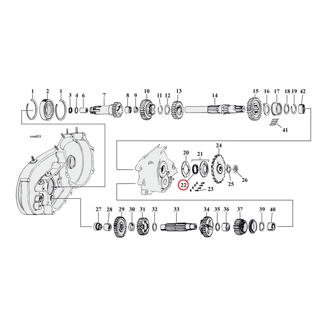 Cometic, oil seal sprocket shaft/transmission mainshaft