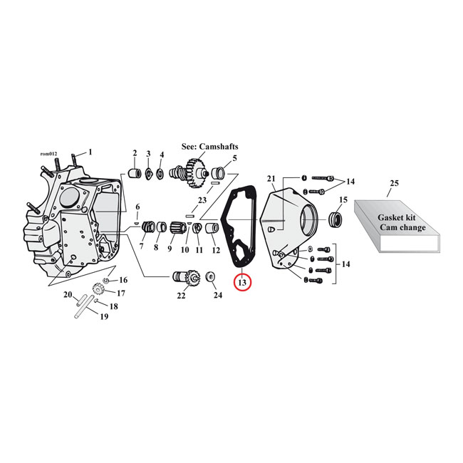 Cometic, cam cover gaskets. .032" AFM