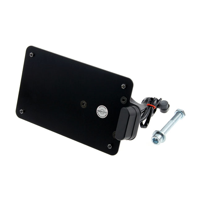 Cult-Werk, side mount license plate bracket black. France