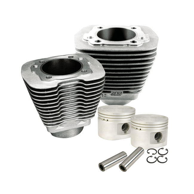 S&S, 80"/1340cc cylinder & piston kit. Black