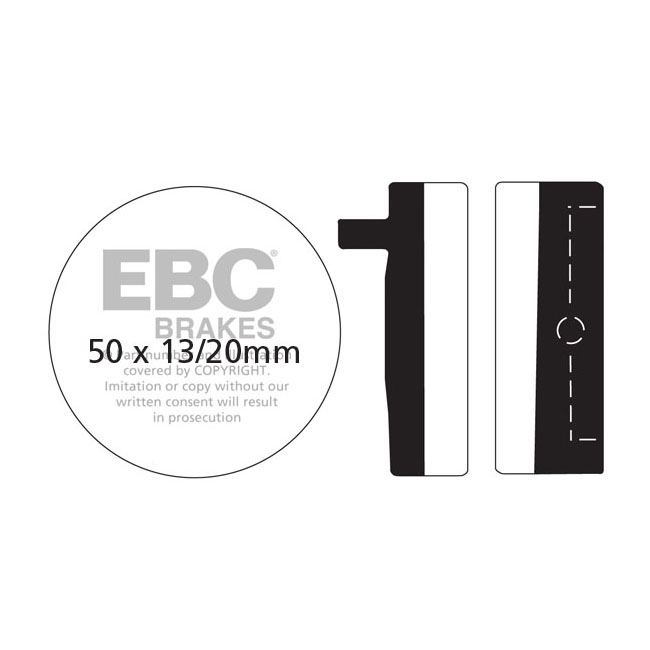 EBC V-pad Semi Sintered brake pads