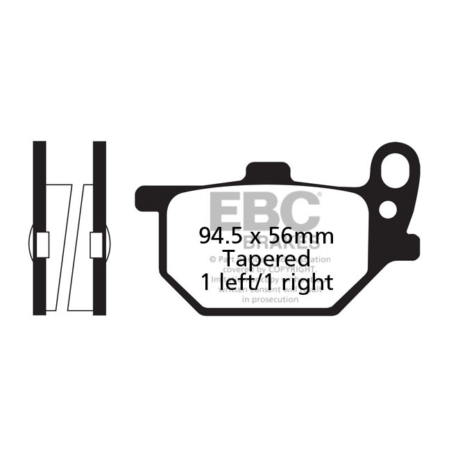 EBC V-pad Semi Sintered brake pads