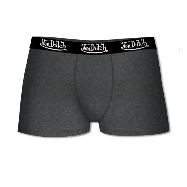 Von Dutch Logo boxershort dark mixed grey Size S