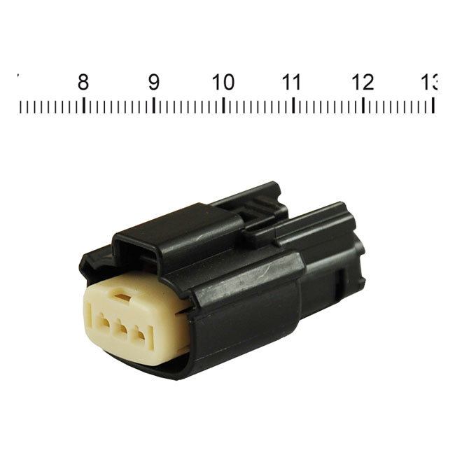 NAMZ, Molex MX-150 connector. Black, plug, 3-pin