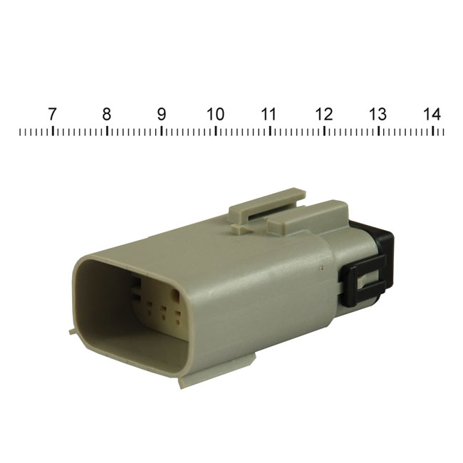 NAMZ, Molex MX-150 connector. Gray, receptacle, 12-pin