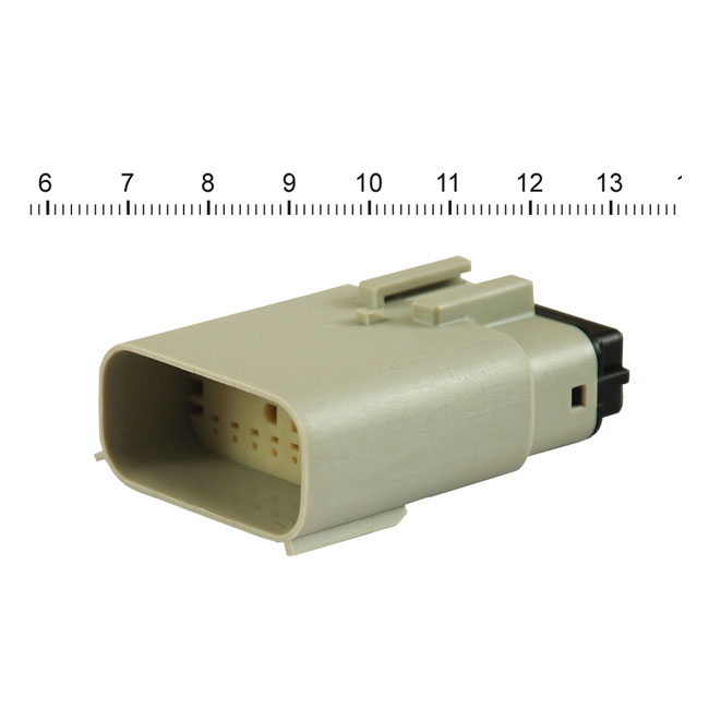 NAMZ, Molex MX-150 connector. Gray, receptacle, 16-pin