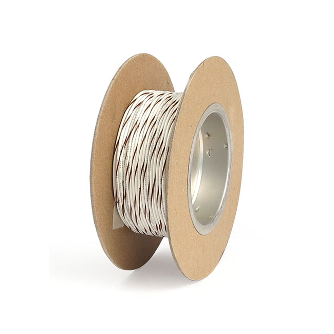 NAMZ, wire on spool. 18 gauge, 100ft. White/Brown